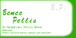 bence pellis business card